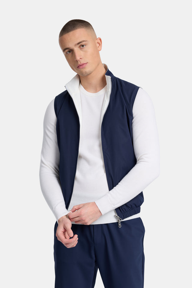 Navy Reversible Resort Gilet