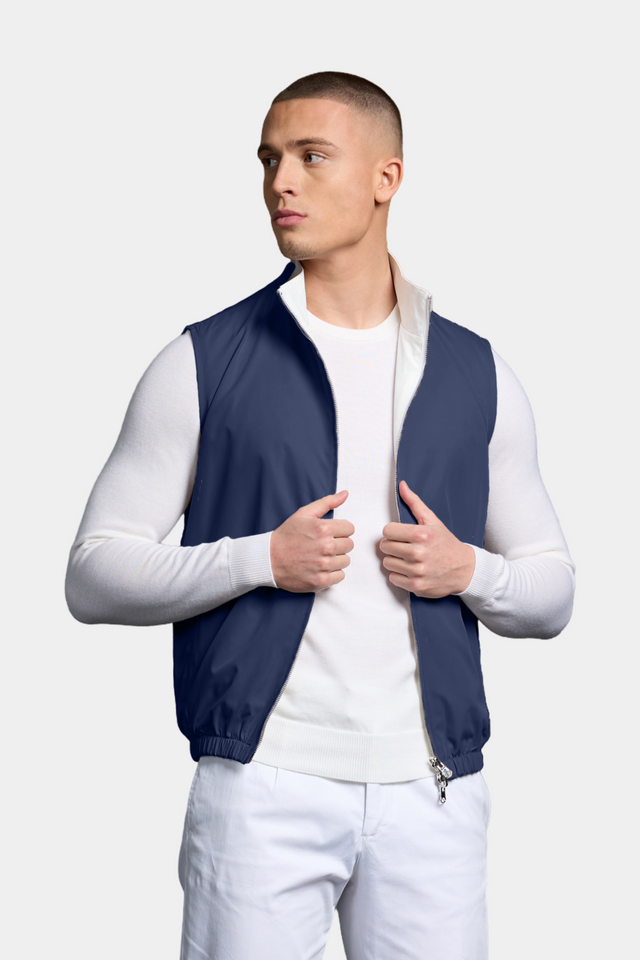 Navy Reversible Resort Gilet