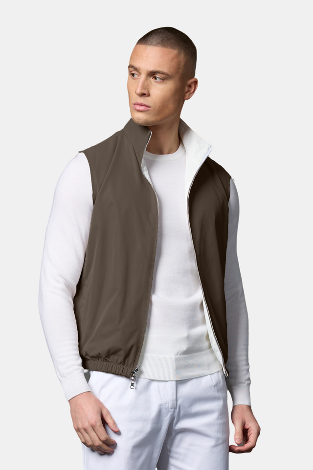 Brown Reversible Resort Gilet