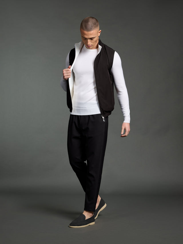 Black Reversible Resort Gilet