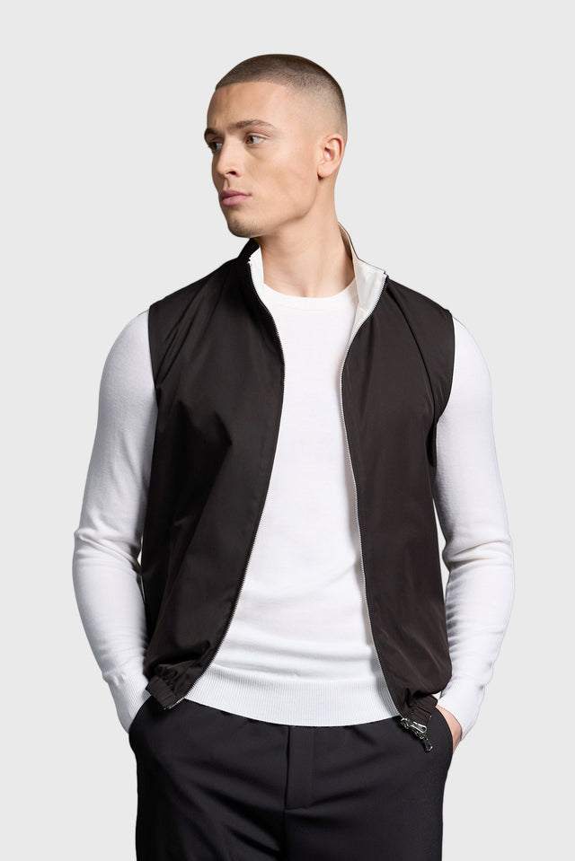 Black Reversible Resort Gilet