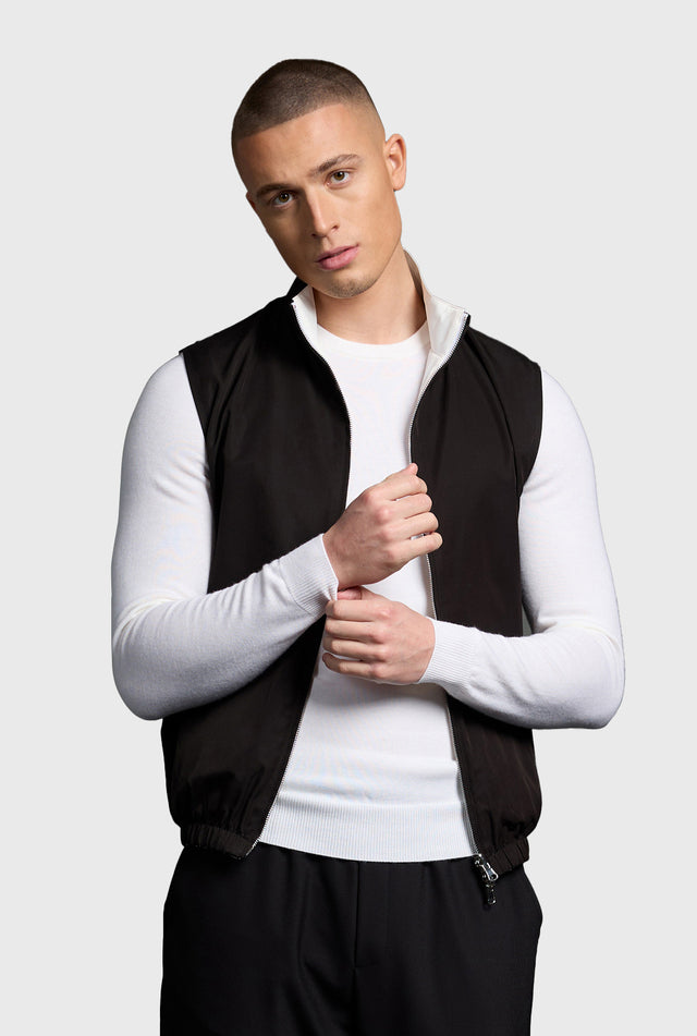 Black Reversible Resort Gilet